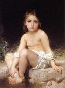 Adolphe William Bouguereau Child at Bath Sweden oil painting artist